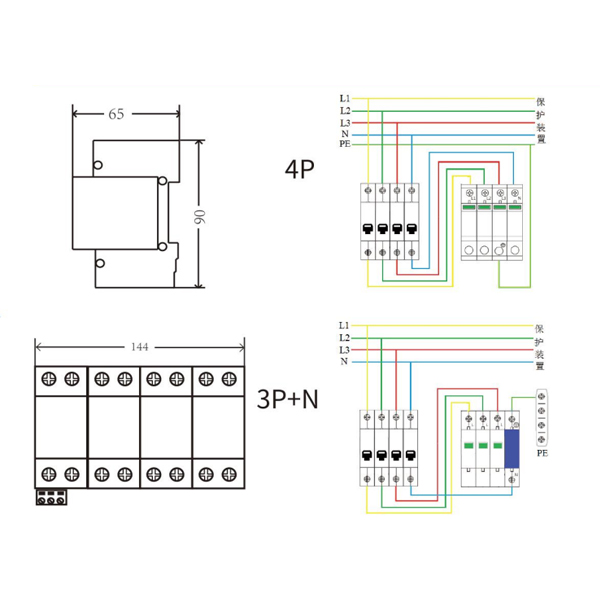 防雷器型號(hào)尺寸情況
