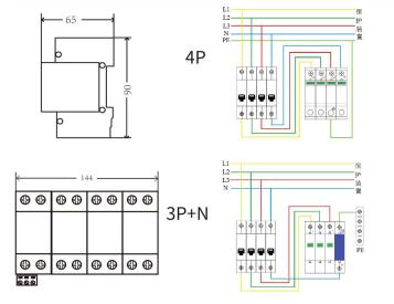 浪涌保護器接線圖