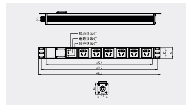 雷迅PDU防雷插座【光束防雷】